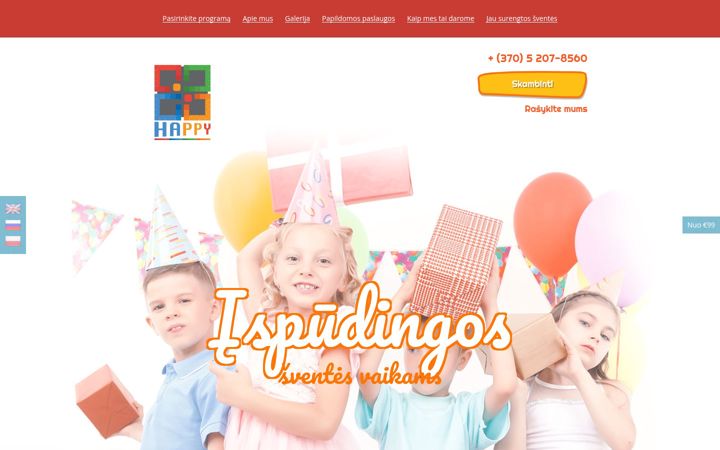 Screenshot of happyshow.eu