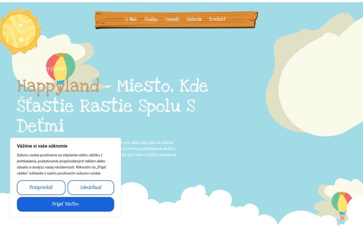 Screenshot of happyskolka.sk