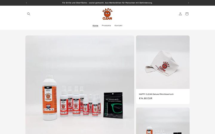 Skjermbilde av happysmileclean.com