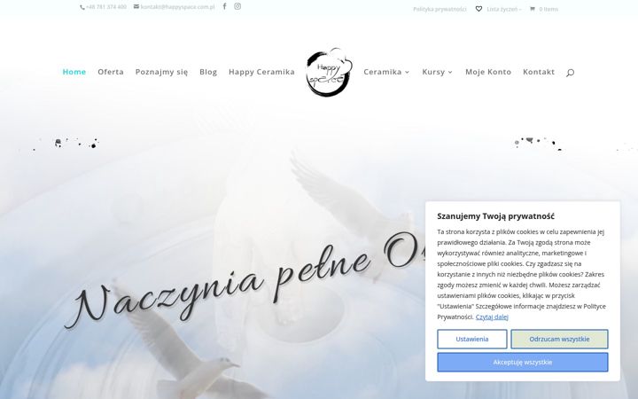Screenshot of happyspace.com.pl