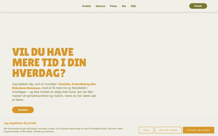 Screenshot of happytail.dk