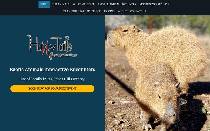 Screenshot of happytailsent.com