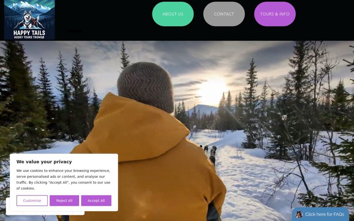 Screenshot of happytailsnorge.com
