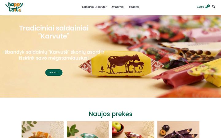 Screenshot stránky happytaste.lt