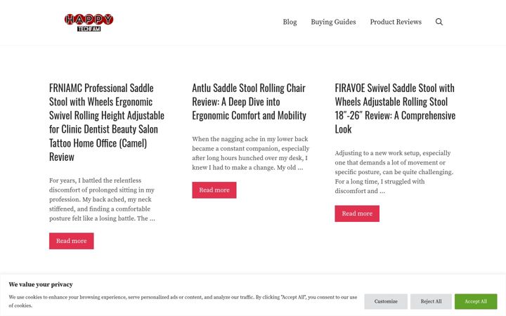 Screenshot of happytechfam.online