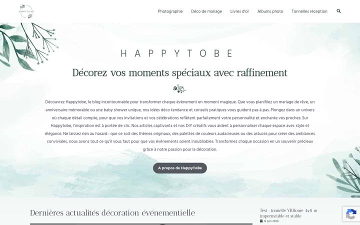 Screenshot of happytobe.fr