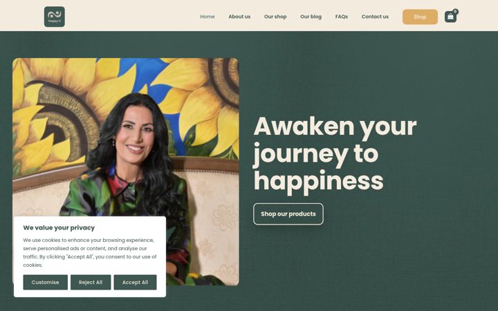 Screenshot of happyu.ae