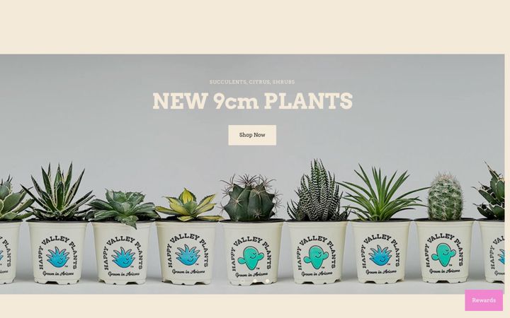 Screenshot of happyvalleyplants.com