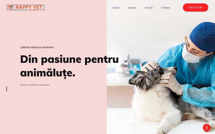 Screenshot of happyvet.ro