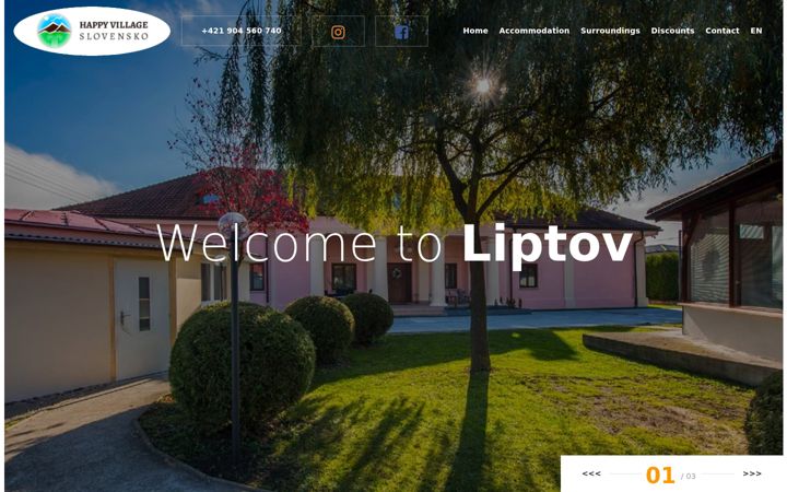 Screenshot of happyvillageslovensko.com
