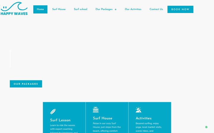 Screenshot of happywavesmorocco.com