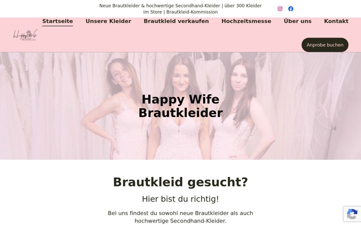 Posnetek zaslona happywife-brautkleider.de