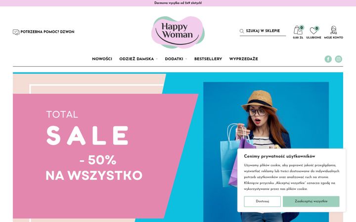 Screenshot of happywoman.pl