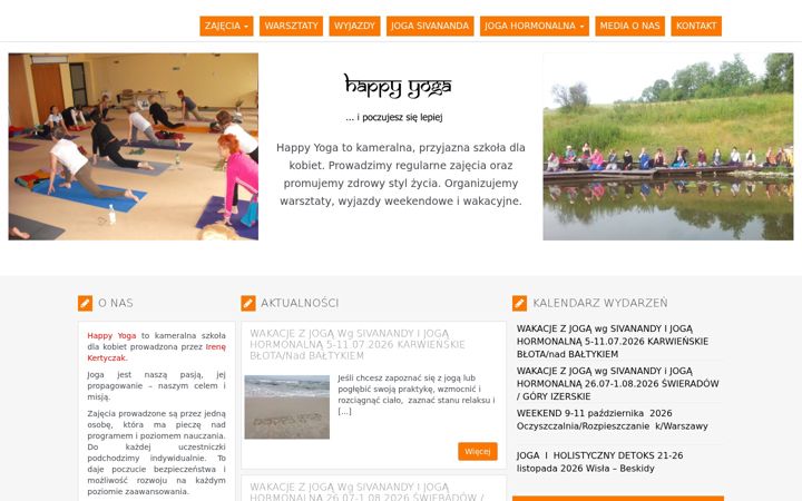 Screenshot of happyyoga.pl