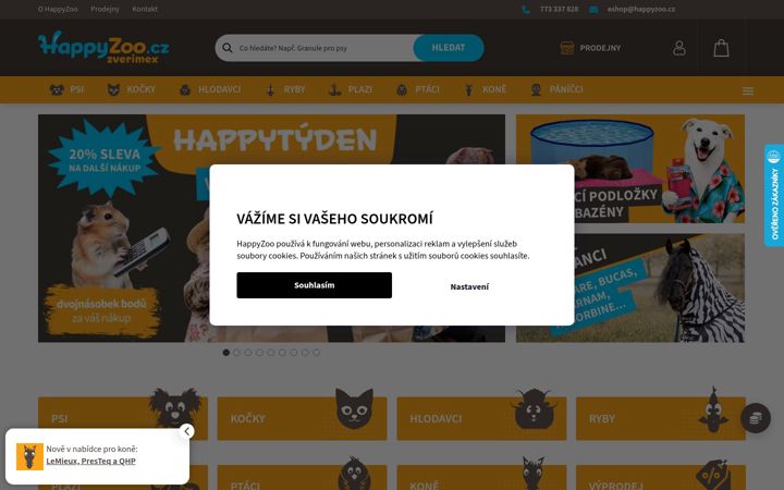 Screenshot of happyzoo.cz