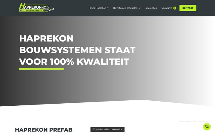 Screenshot of haprekon.nl