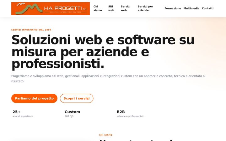 Screenshot of haprogetti.com
