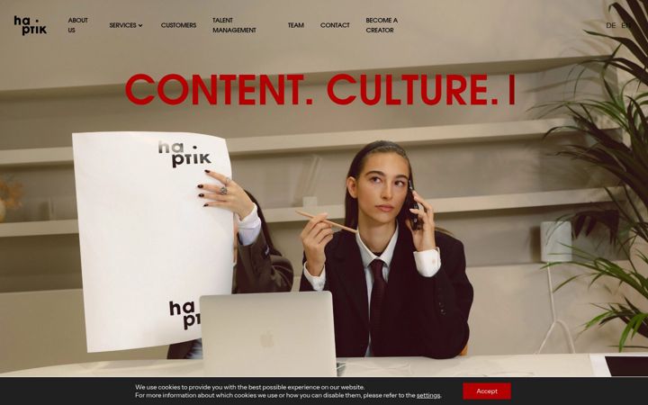 Screenshot of haptik-agentur.de