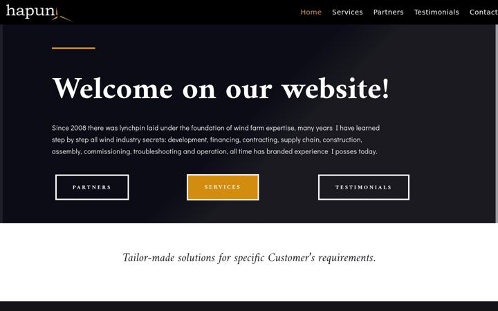 Screenshot of hapun.pl