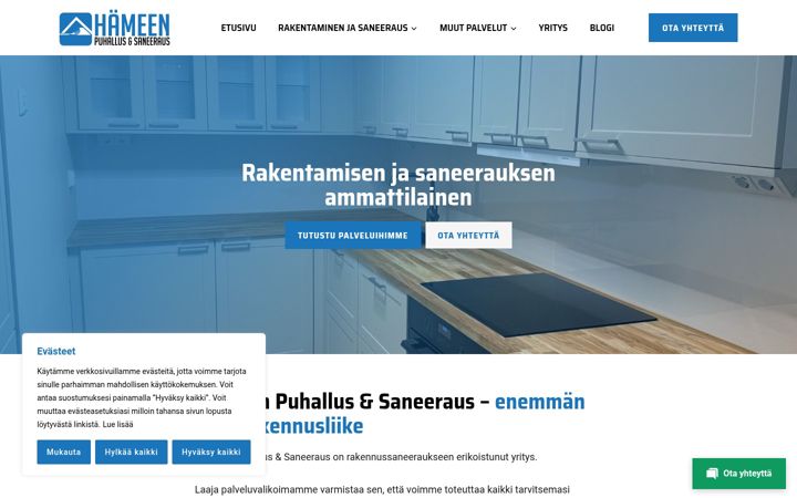 Screenshot of hapusa.fi