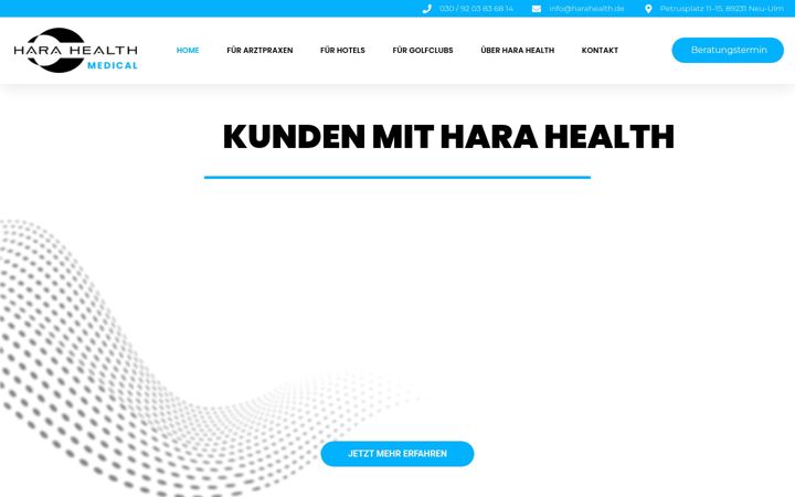 Screenshot of harahealth-medical.de
