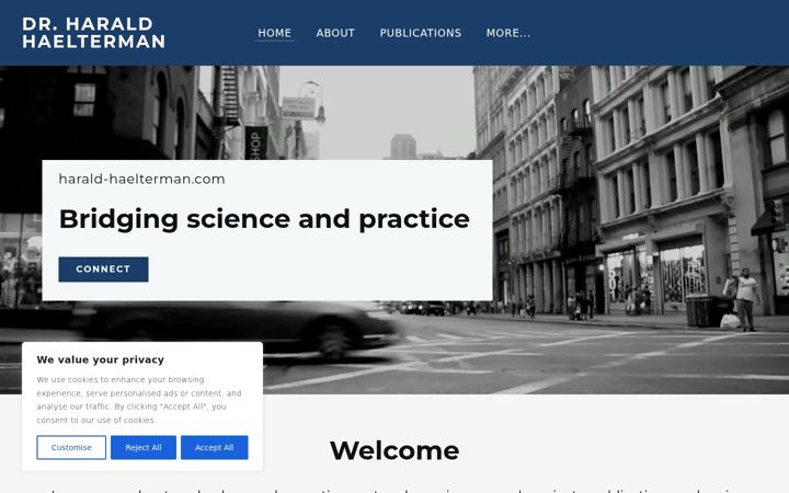 Screenshot of harald-haelterman.com