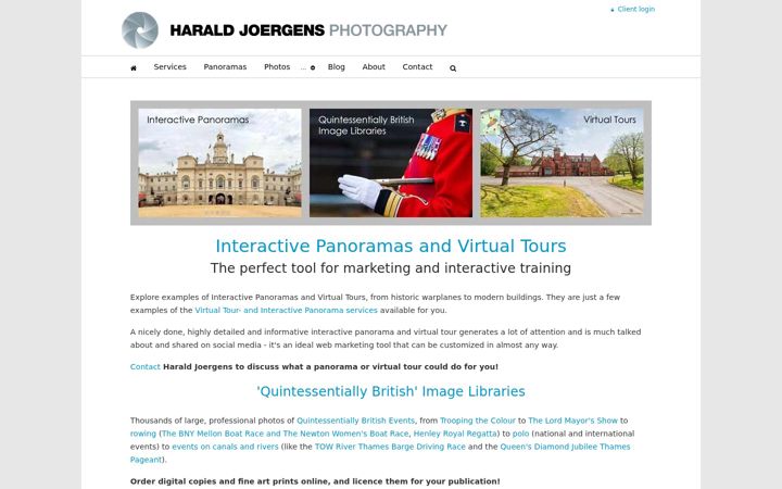 Screenshot of haraldjoergens.com