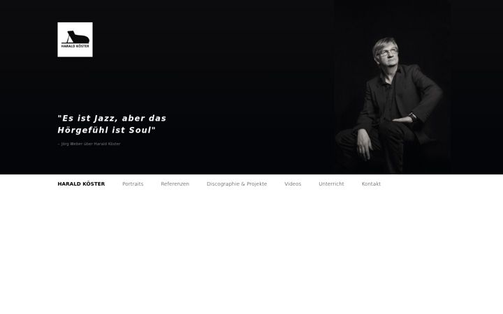 Screenshot of haraldkoester.de