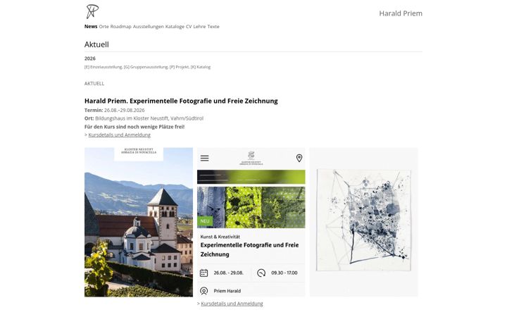 Screenshot of haraldpriem.de