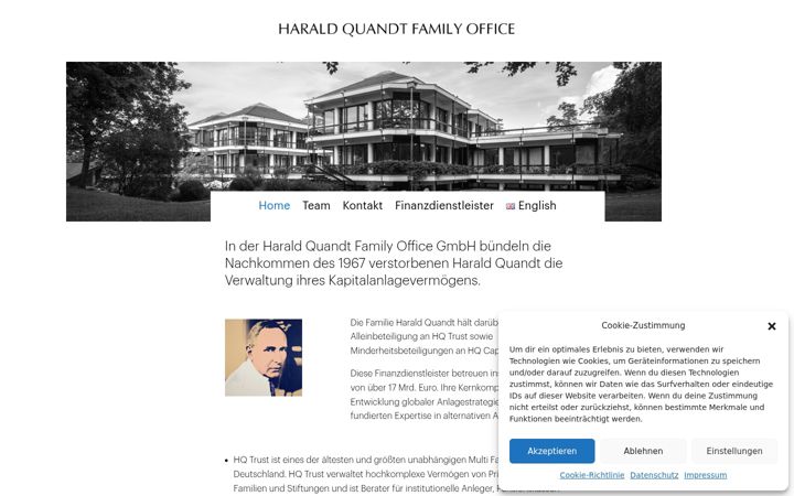 Screenshot of haraldquandt.de