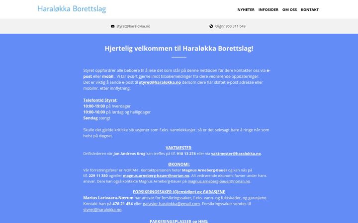 Screenshot of haralokka.no