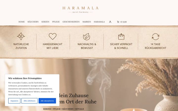 Posnetek zaslona haramala.de