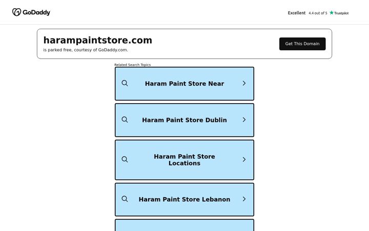 Screenshot of harampaintstore.com