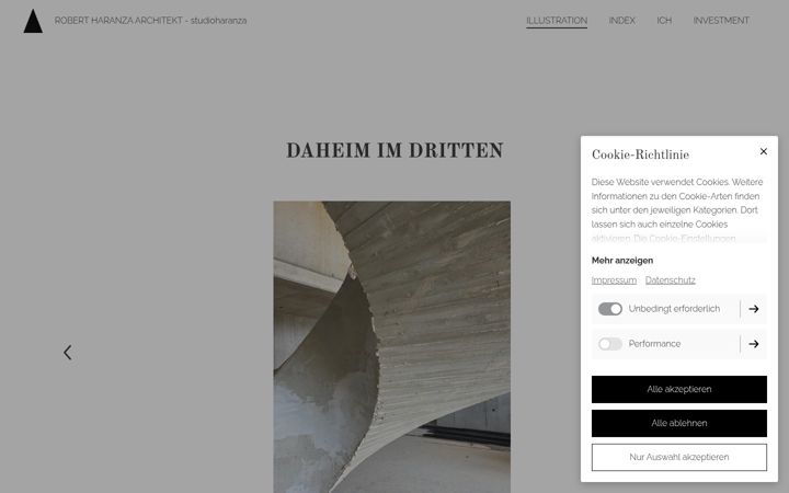 Screenshot of haranza.at