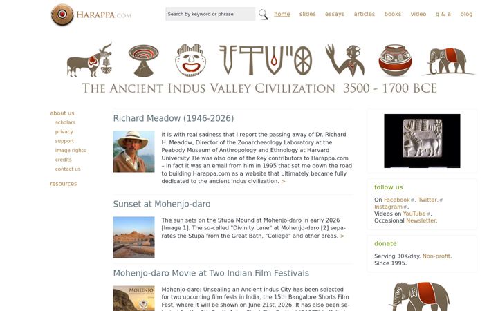 Screenshot von harappa.com