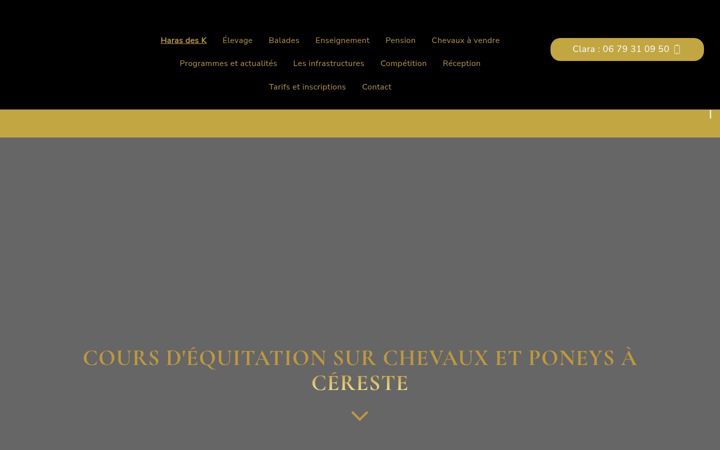 Screenshot of haras-des-k.fr