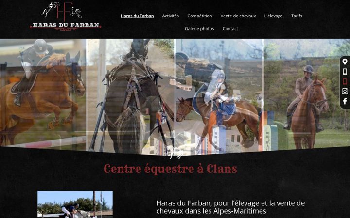 Screenshot of haras-du-farban.fr