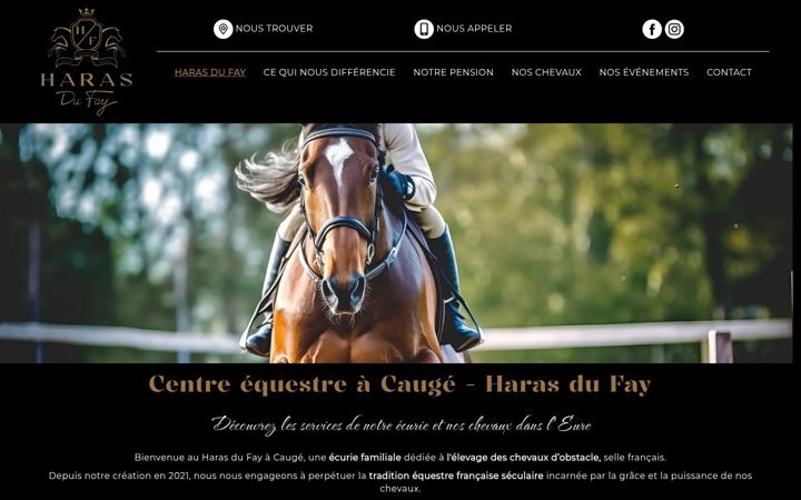 Screenshot of haras-du-fay.fr