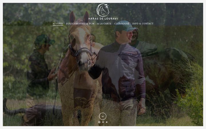 Screenshot of haras-louravi.fr