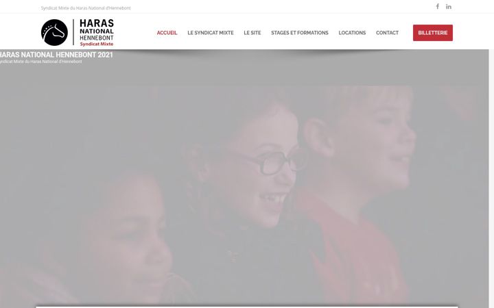 Screenshot of haras-national-hennebont.bzh