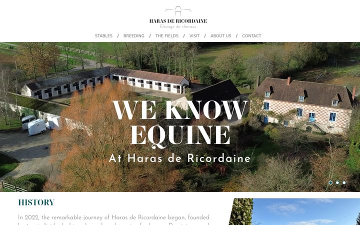 Screenshot of harasdericordaine.fr