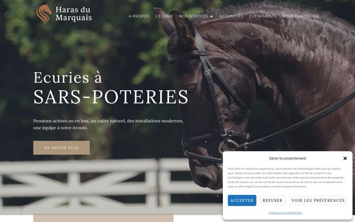 Screenshot of harasdumarquais.fr