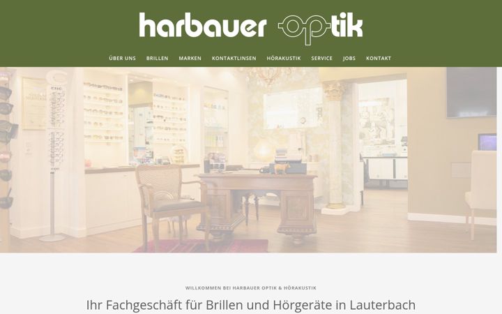 Screenshot of harbauer-optik-akustik.de