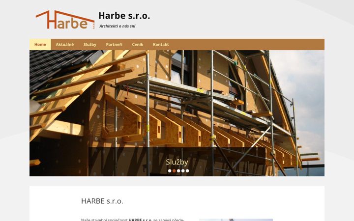 Screenshot of harbe.cz