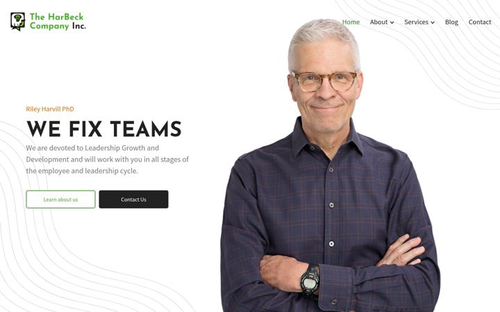 Screenshot of harbeck.com