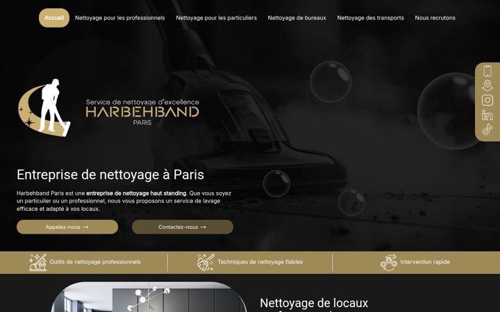 Screenshot of harbehbandgroup.com