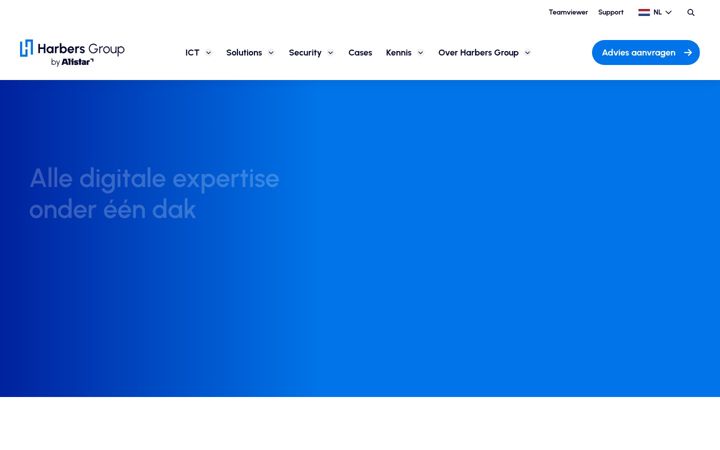 Screenshot of harbersgroup.nl
