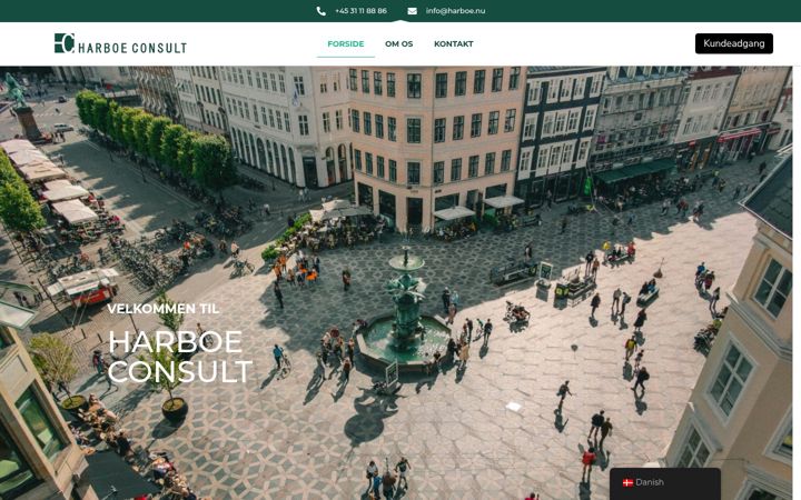 Screenshot of harboe.nu