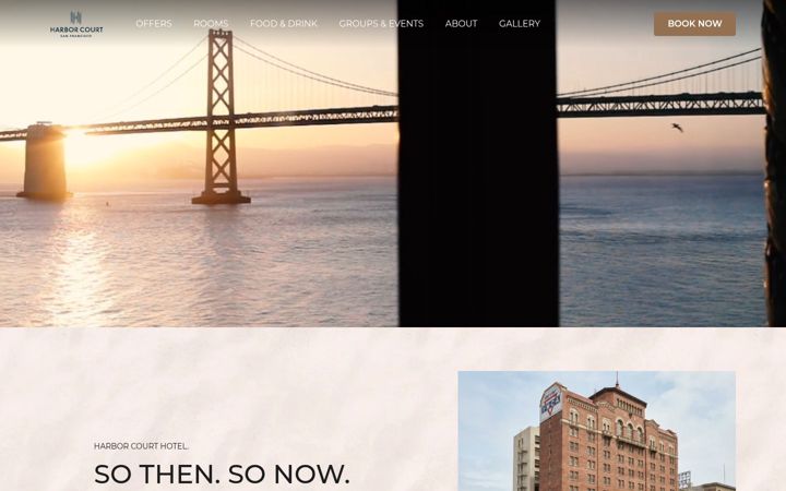 Screenshot of harborcourthotel.com
