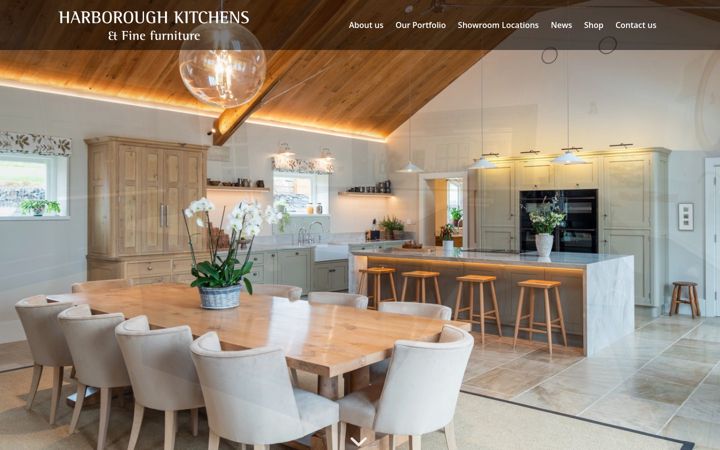Screenshot of harboroughkitchens.co.uk